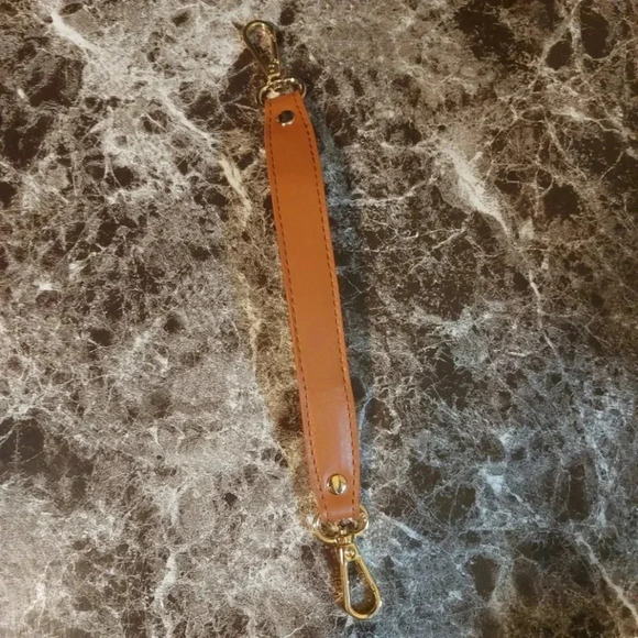 🎁FREEw/Purchase |  Cognac Color Tiny Removable Strap for Bag - Picture 1 of 8